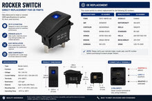 Cargar imagen en el visor de la galería, Rocker Switch Replacement – 12V ON/OFF Illuminated Toggle Switch for Automotive, Marine & RV Applications