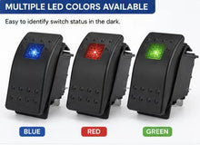 Load image into Gallery viewer, Rocker Switch Replacement – 12V ON/OFF Illuminated Toggle Switch for Automotive, Marine &amp; RV Applications
