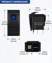 Load image into Gallery viewer, Rocker Switch Replacement – 12V ON/OFF Illuminated Toggle Switch for Automotive, Marine &amp; RV Applications
